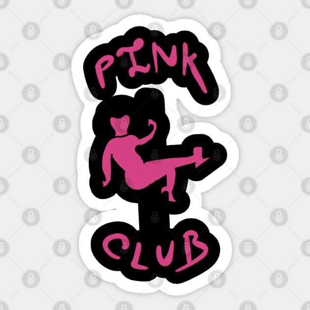 Pink Club Sticker by Joker & Angel